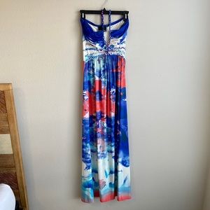 Cynthia Rowley multicolor maxi dress size medium